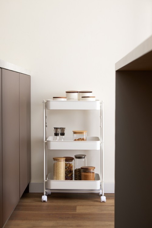 Этажерка 3-х ярусная smart cart, белая (79750)