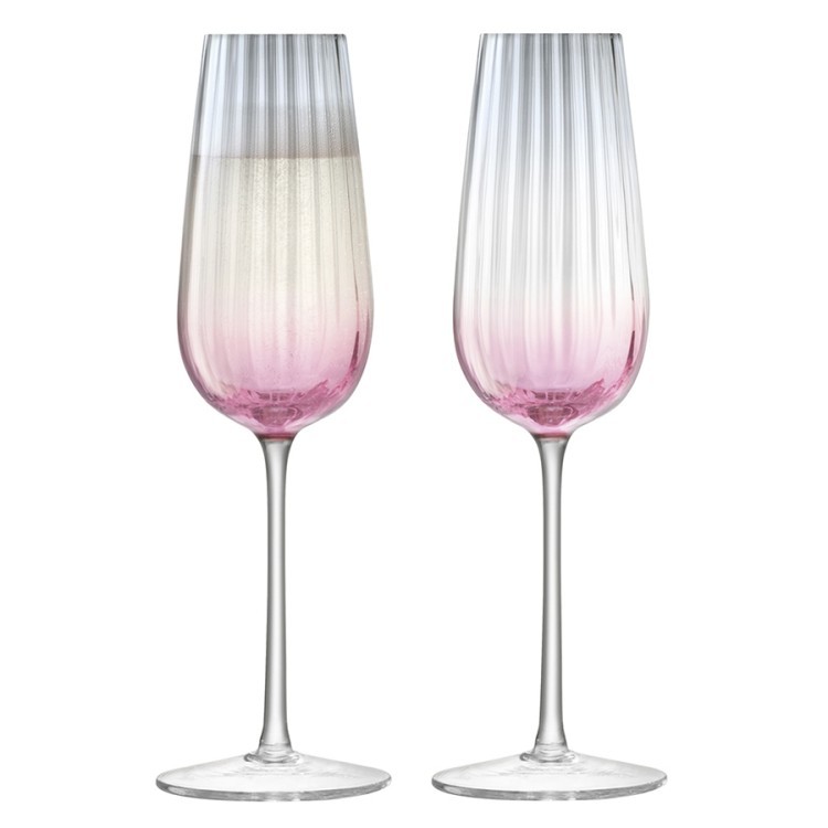 Набор бокалов для шампанского dusk, 250 мл, розово-серый, 2 шт. (66214)