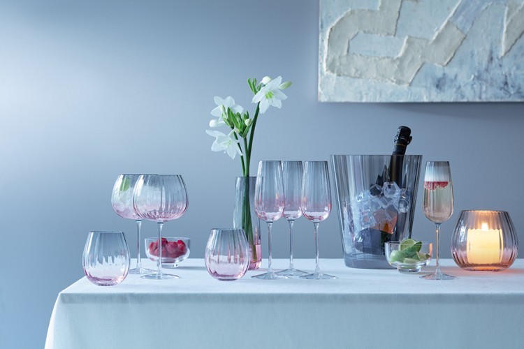 Набор бокалов для шампанского dusk, 250 мл, розово-серый, 2 шт. (66214)