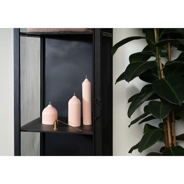 Свеча декоративная бежево-розового цвета из коллекции edge, 25,5 см (73478)