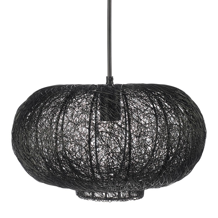 Светильник подвесной vinger, D20х37 см, черный (76201)