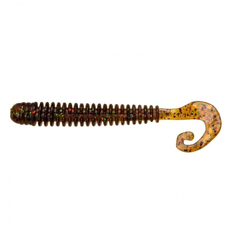Твистер Helios Credo Long Body 2,95"/7,5 см, цвет Star Oil 12 шт HS-9-042 (78139)