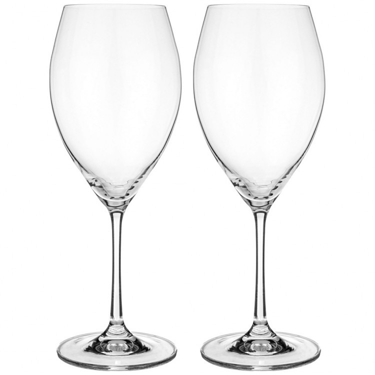Набор бокалов для вина из 2 штук "sophia" 490 мл высота 24 см Bohemia Crystal (674-799)