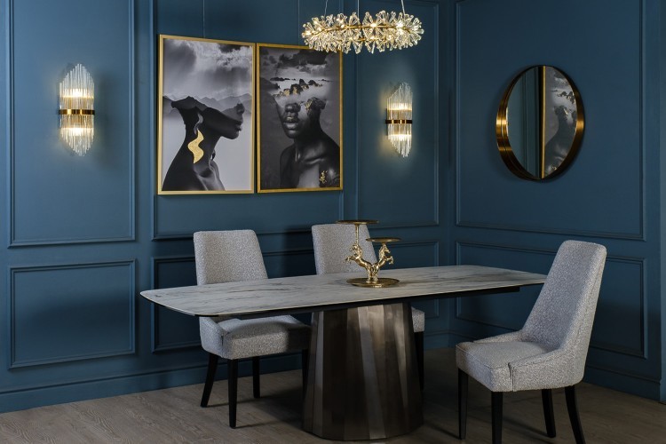 Люстра подвесная латунь, стекло прозр. d60см (TT-00011658)