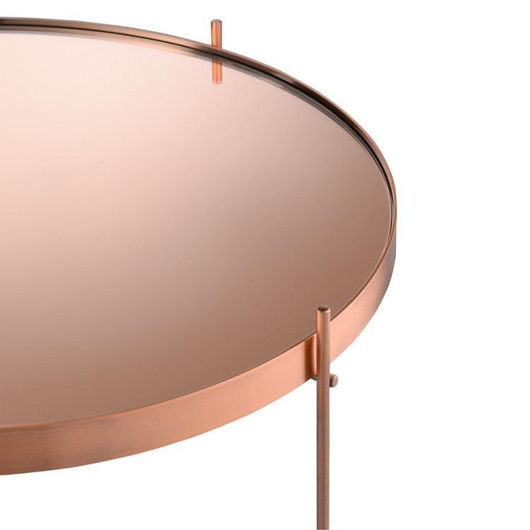 Столик josen, D64 см, розовый/медный (74048) Столик josen, D64 см, розовый/медный (74048)