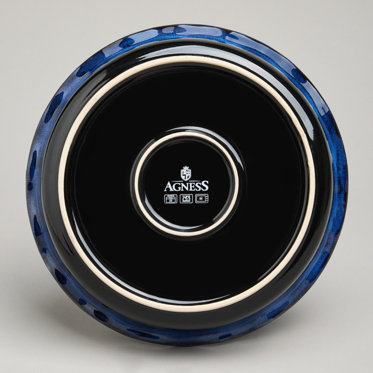 Форма для запекания круглая reactive blue 27*6,5 см 1500 мл Agness (780-131)