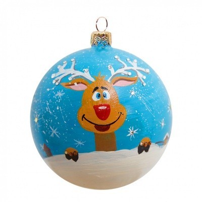 Новогодний шар В ожидании чудес с кристаллами Swarovski (4005)