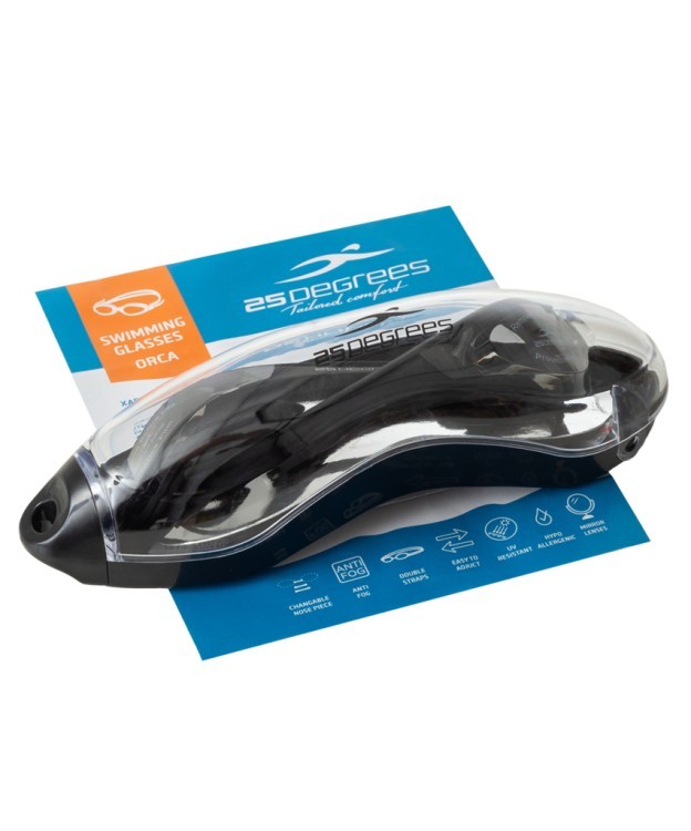 Очки для плавания 25DEGREES Orca Black (2109218) Очки для плавания 25DEGREES Orca Black (2109218)