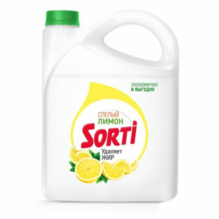 Средство для мытья посуды 4,8 кг SORTI Лимон 608506 (1) (95249)