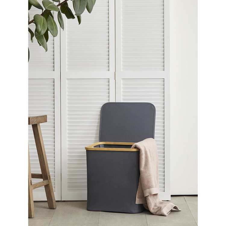 Корзина для белья neat mid, 40x33x43 см, серая (77868)