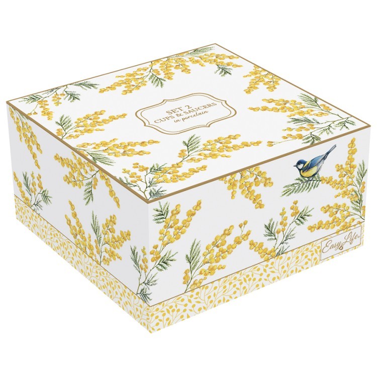 Набор чашек с блюдцем mimosa, 240 мл, 2 шт. (80343)