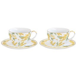Набор чашек с блюдцем mimosa, 240 мл, 2 шт. (80343)