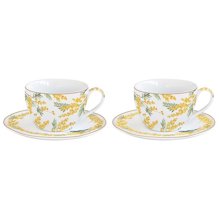 Набор чашек с блюдцем mimosa, 240 мл, 2 шт. (80343)