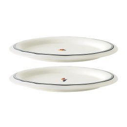 Набор обеденных тарелок plush, little petals, D26 см, 2 шт. (80401)