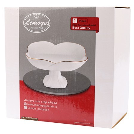 Фруктовница на ножке керамика LR (90065-632L)