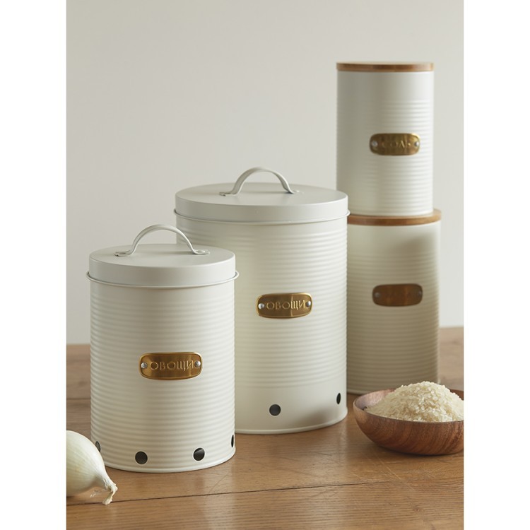 Банка для хранения овощей irmel, 2,5 л, молочная (78386)