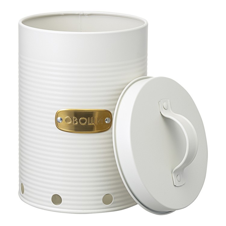 Банка для хранения овощей irmel, 2,5 л, молочная (78386)