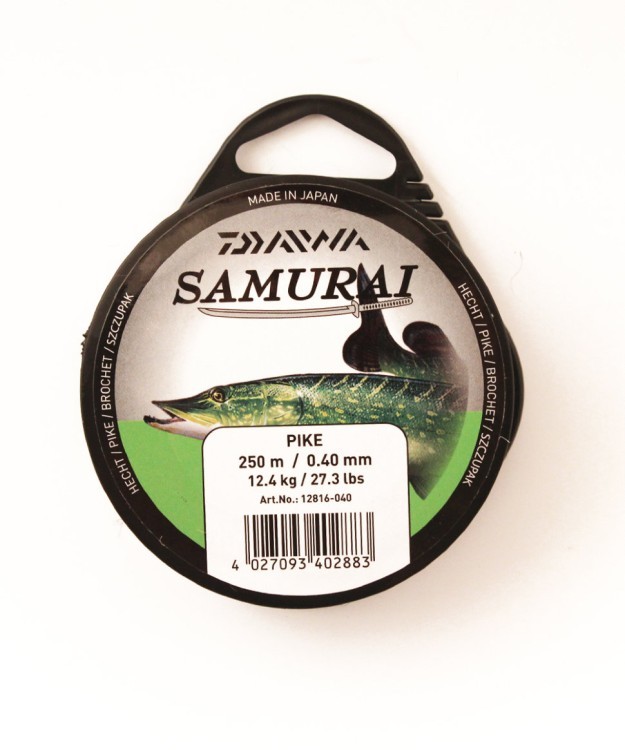 Леска Daiwa Samurai Pike 250м 0,40мм (12,4кг) светло-оливковая (58938)