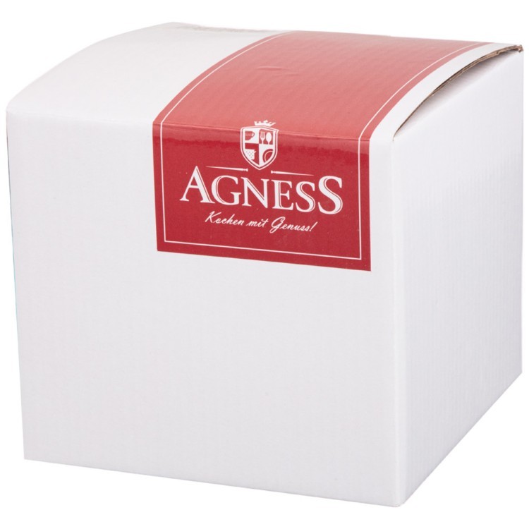 Горшочек для запекания с крышкой agness "лаванда" 600 мл Agness (536-253)