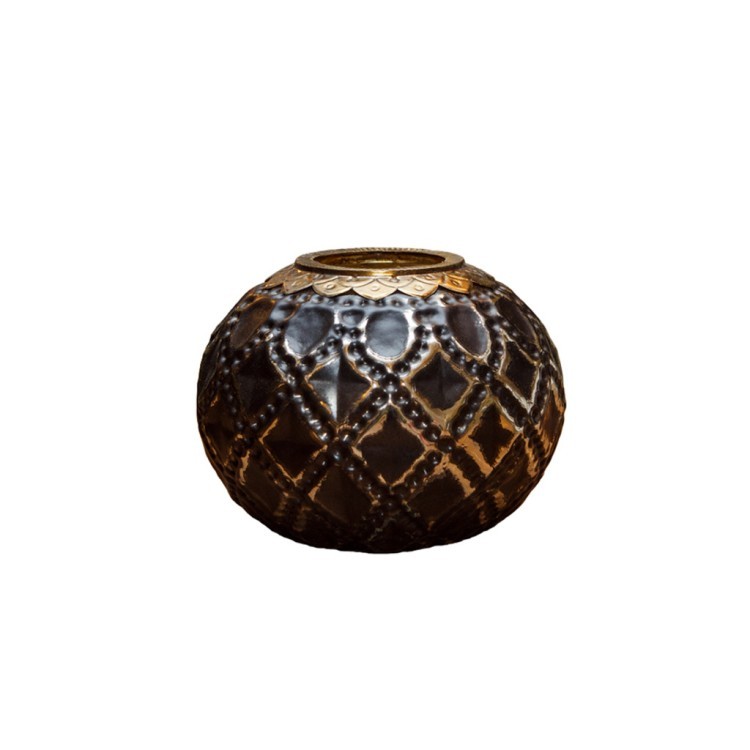 Подсвечник Ksa/5479, 22, стекло, металл, black gold, ROOMERS FURNITURE Подсвечник Ksa/5479, 22, стекло, металл, black gold, ROOMERS FURNITURE