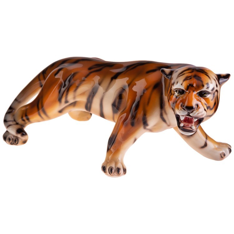 Декоративное изделие "тигр-охотник" 36*17 см. высота=18 см. Ceramiche Boxer (293-076)