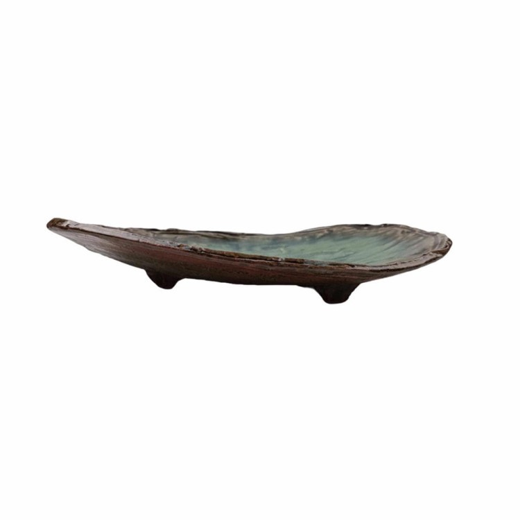 Тарелка SG244004-2, ручная работа/каменная керамика, green, ROOMERS TABLEWARE