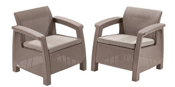 Кресла садовые Corfu II Duo 17197993C (2 шт) (59616)