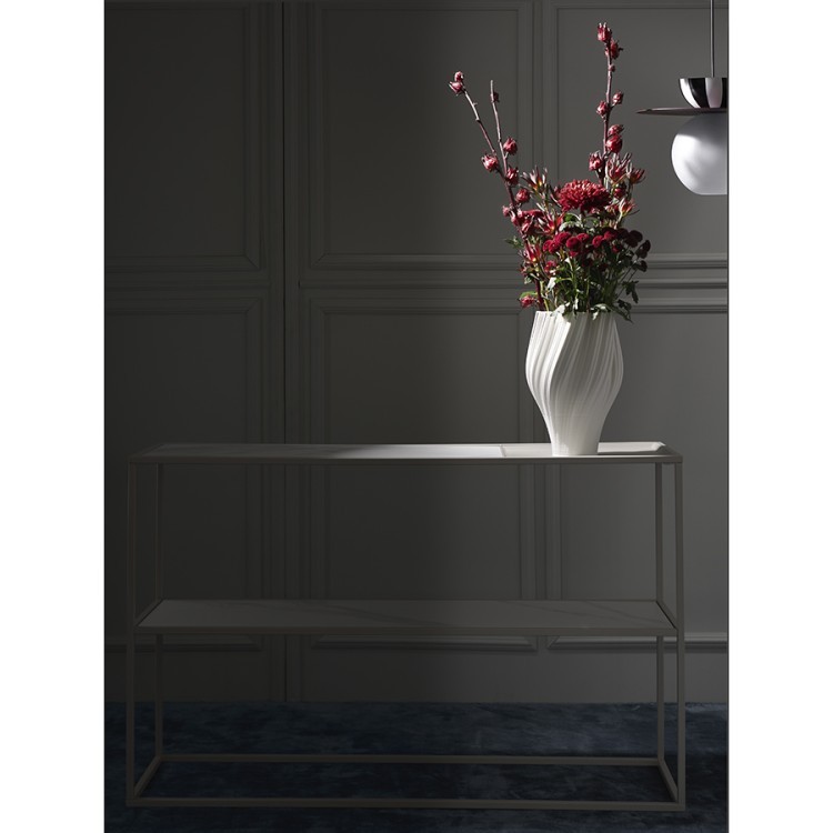 Стол консольный mayen, 120х35х76 см, белый/бежевый (76057)