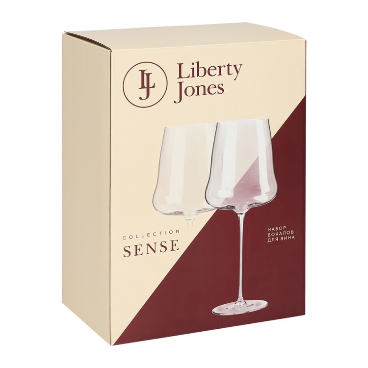 Набор бокалов для вина в подарочной упаковке sense, 750 мл, 2 шт. (78658)