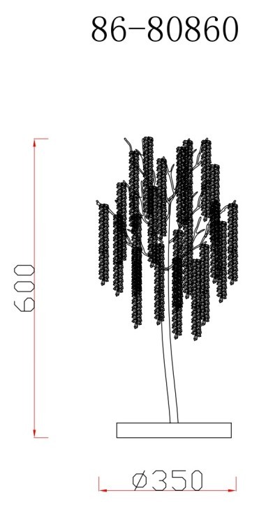Лампа настольная 35*h60 см, металл цвет золото (TT-00015074)
