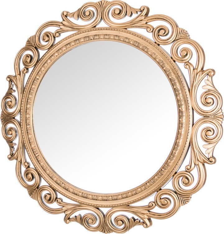 Зеркало настенное "royal house" 58*58*5 см.диаметр зеркала=38 см. Lefard (220-134)