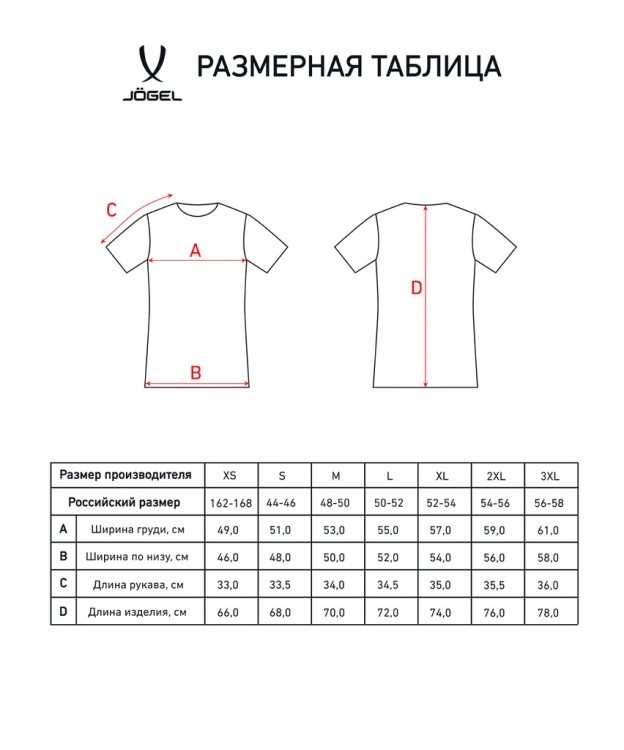 Футболка судейская JÖGEL Referee tee, черный (1745013)