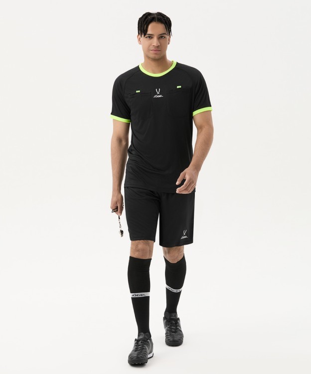 Футболка судейская JOGEL Referee tee, черный (1745011)