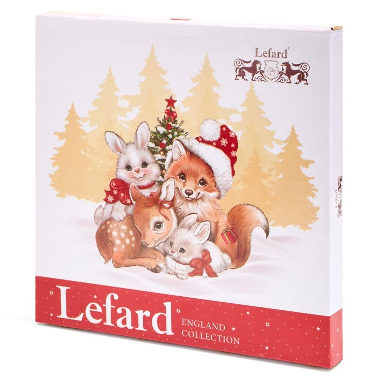 Тарелка закусочная lefard "елка" 19 см красная Lefard (85-1880-1)