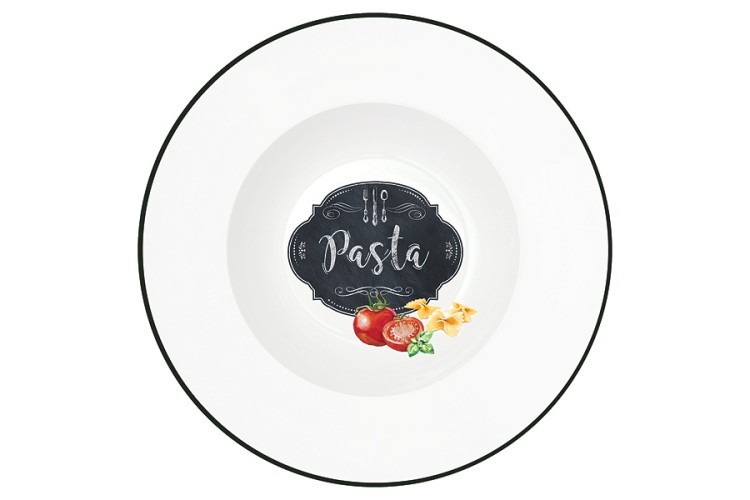 Тарелка для пасты Кухня в стиле Ретро, 30 см - EL-R1626/KIBP Easy Life