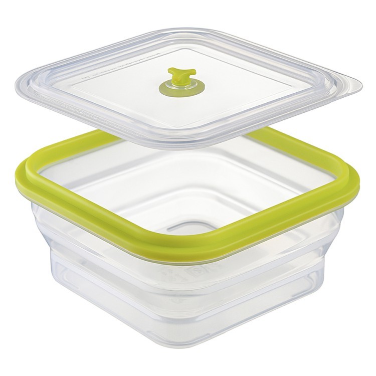 Контейнер для переноски и хранения силиконовый квадратный складной silikobox, 900 мл, зеленый (74699) Контейнер для переноски и хранения силиконовый квадратный складной silikobox, 900 мл, зеленый (74699)