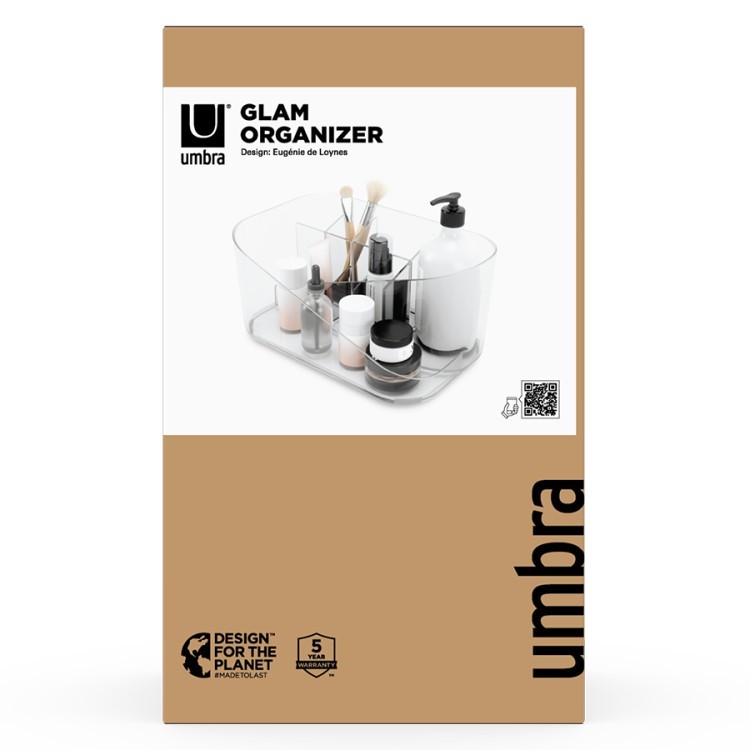 Органайзер для косметики glam, прозрачный (77887) Органайзер для косметики glam, прозрачный (77887)