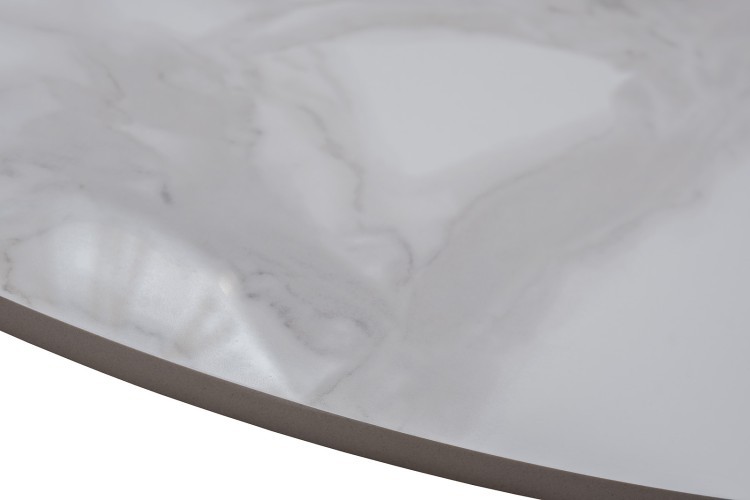 Стол керамогранит серо-белый d90*75см (TT-00016975)