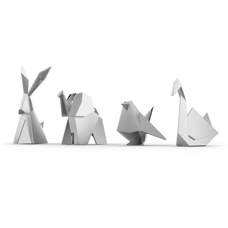 Держатель для колец origami лебедь хром (61034)