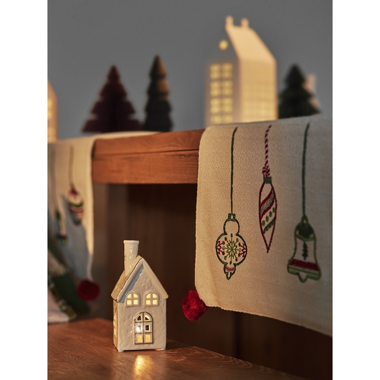 Дорожка с вышивкой christmas decorations из коллекции new year essential, 45х150 см (75349) Дорожка с вышивкой christmas decorations из коллекции new year essential, 45х150 см (75349)