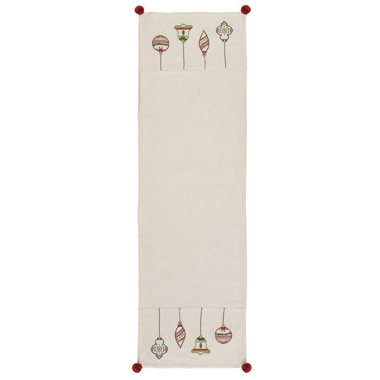 Дорожка с вышивкой christmas decorations из коллекции new year essential, 45х150 см (75349)