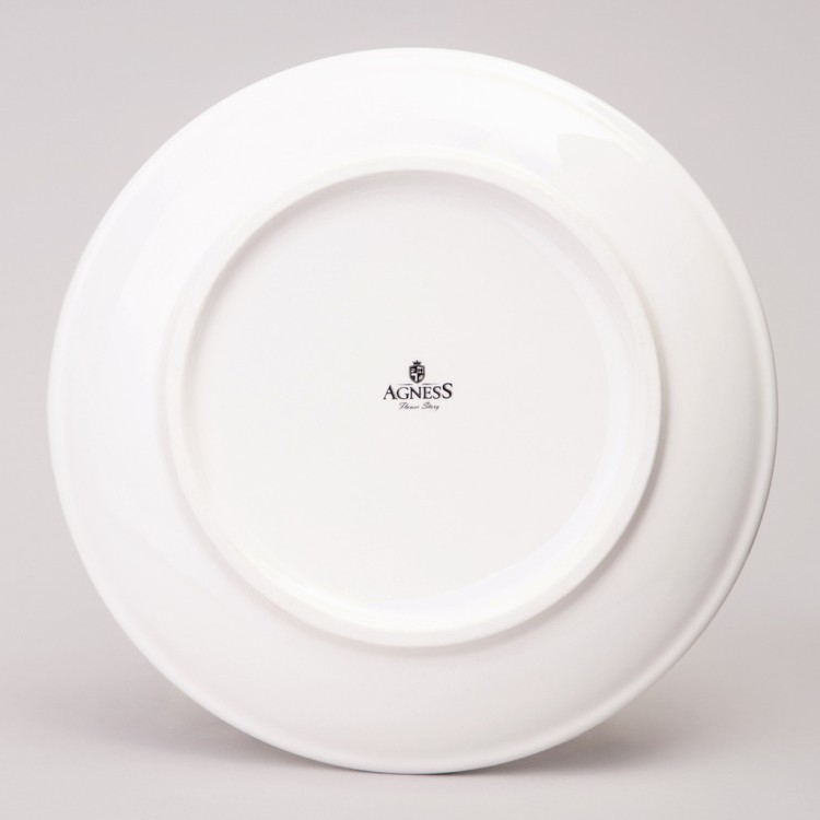 Тарелка закусочная agness "flower story" 21*2,5 см Agness (358-2172)