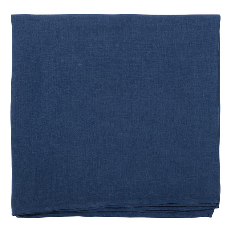 Скатерть из стираного льна синего цвета из коллекции essential, 150х250 см (73789)