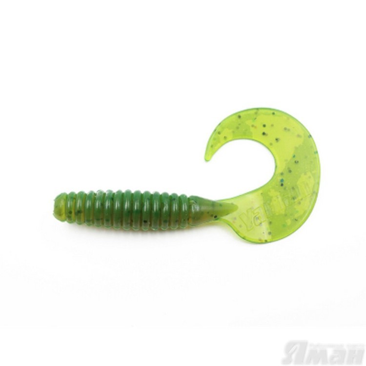 Твистер Yaman Spiral, 5", цвет 10 - Green pepper, 5 шт Y-S5-10 (70631)