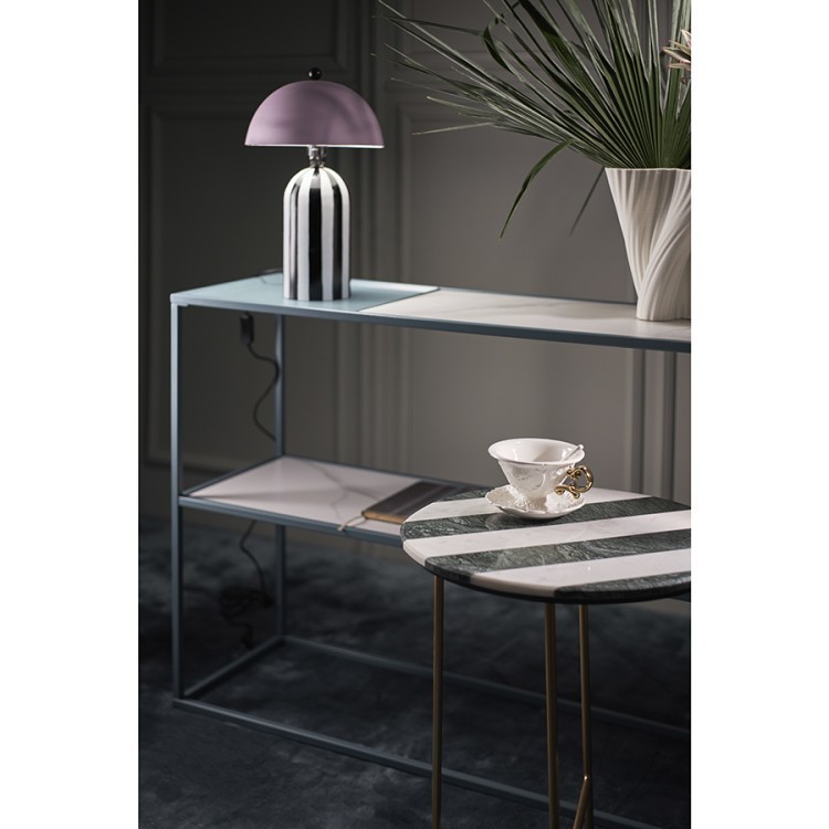 Стол консольный mayen, 120х35х76 см, белый/бирюзовый (76058) Стол консольный mayen, 120х35х76 см, белый/бирюзовый (76058)