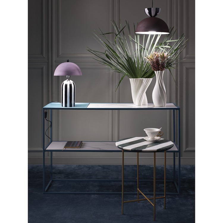 Стол консольный mayen, 120х35х76 см, белый/бирюзовый (76058) Стол консольный mayen, 120х35х76 см, белый/бирюзовый (76058)