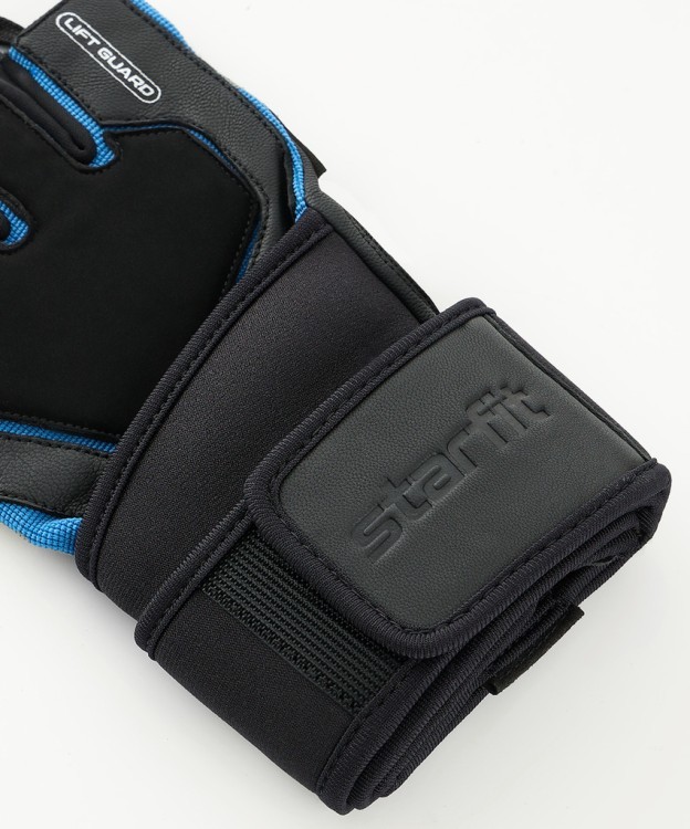 Перчатки для фитнеса STARFIT WG-201, черный/синий (2119232)
