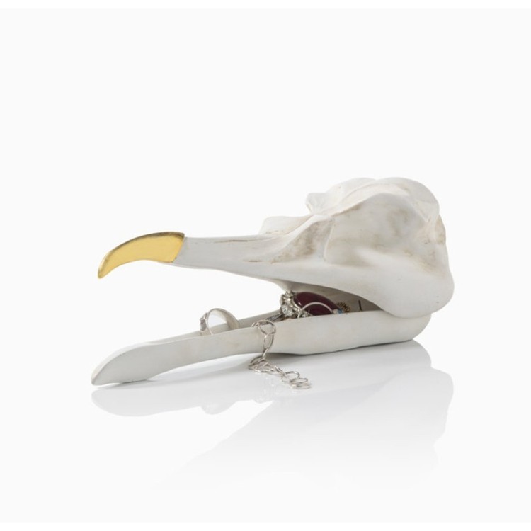 Шкатулка для украшений bird skull (белый) (52506)