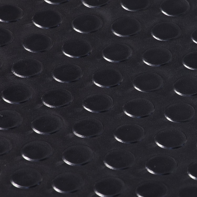 Противоскользящий коврик ПВХ Vortex Пятачки 2,4 мм 0,9х10 м черный 22167 (63326)