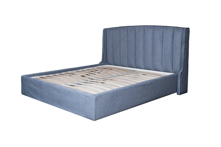 Кровать Odry c подъем.мех. шенилл синий Natur Sin 206*220*120 (TT-00016525)
